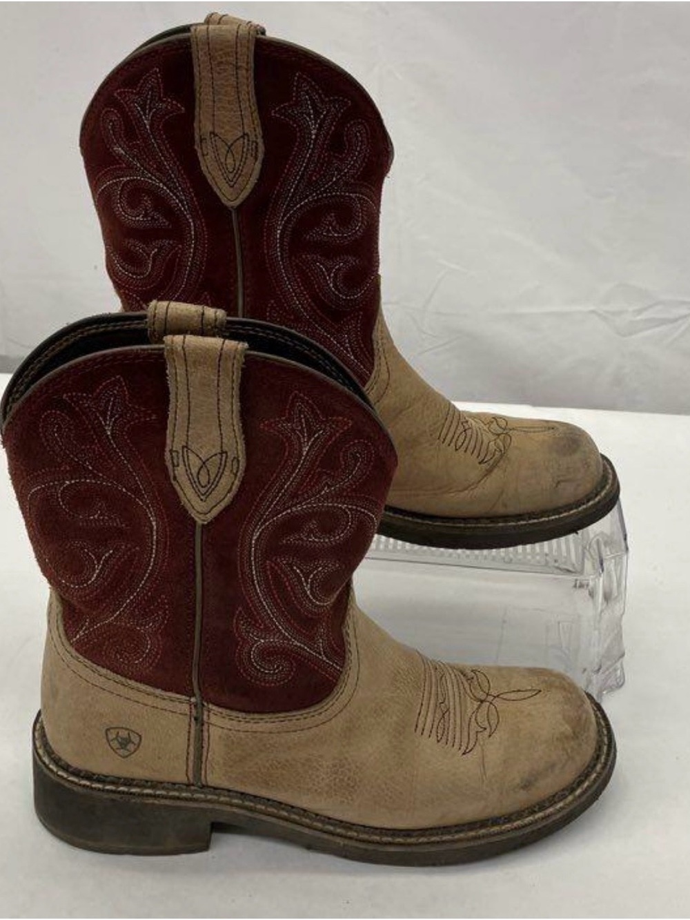 Ariat Brown Textile Boot Interior